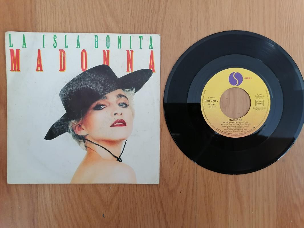 MADONNA - LA ISLA BONITA  1987 FRANSA BASIM 45 LİK PLAK