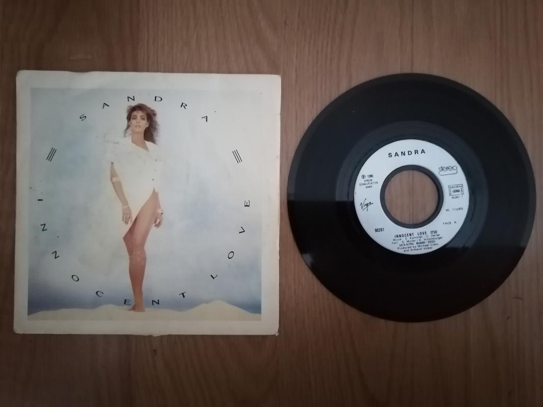 SANDRA - INNOCENT LOVE - 1986 FRANSA BASIM 45 LİK PLAK