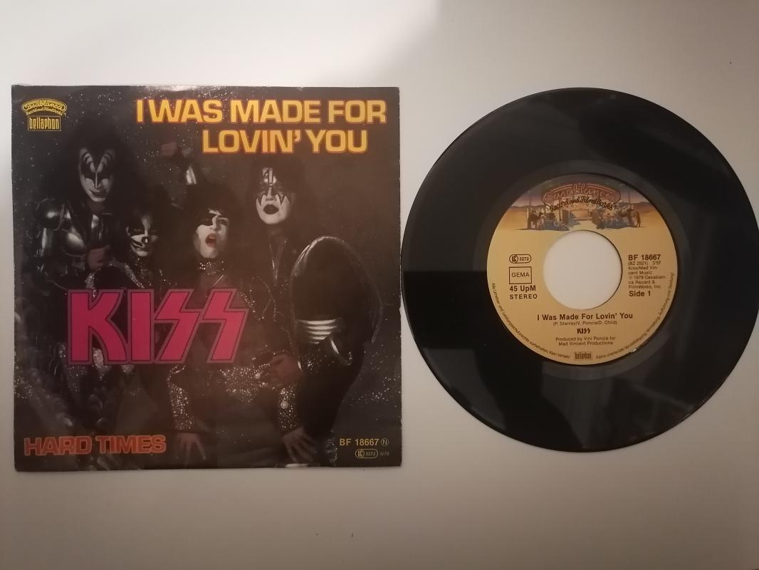 KISS - I WAS MADE FOR LOVIN’ YOU - 1979 ALMANYA  BASIM 45 LİK PLAK