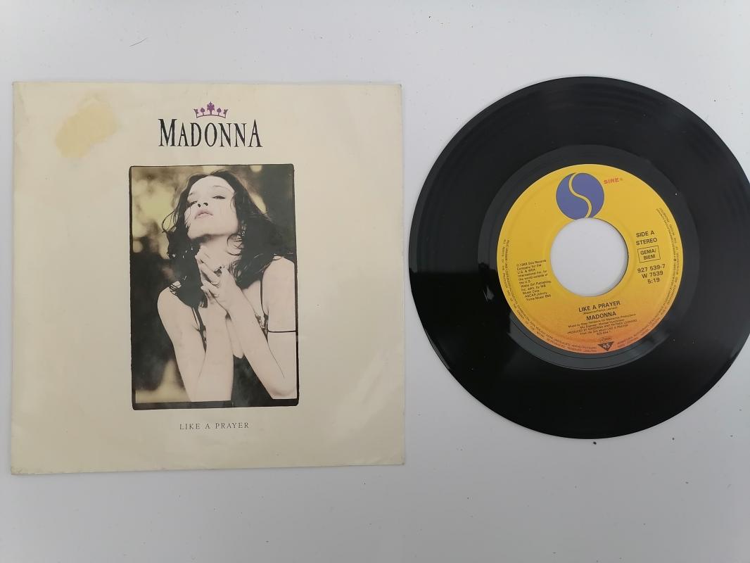 MADONNA - LIKE A PRAYER -  1989 FRANSA BASIM 45 LİK PLAK