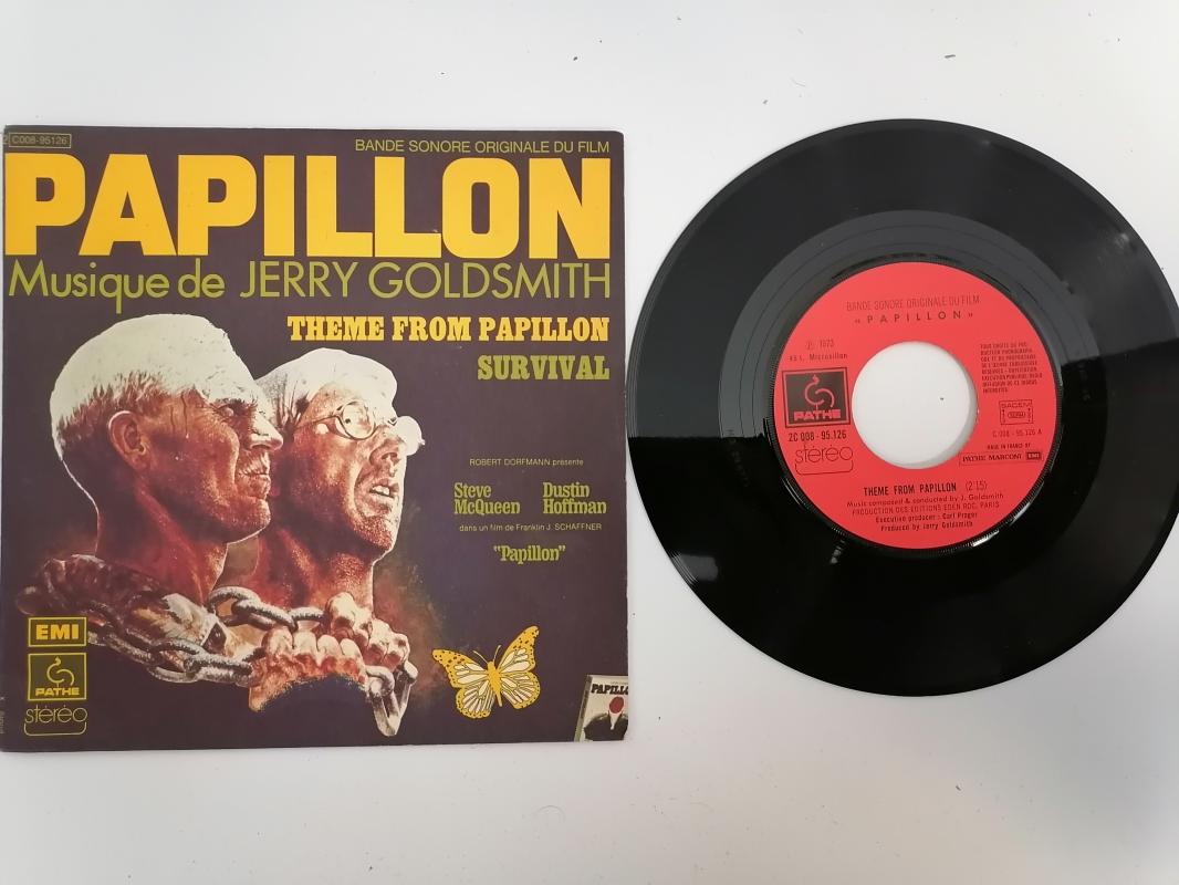 PAPILLON / KELEBEK FİLM MÜZİĞİ  -1974 FRANSA  BASIM  45 LİK PLAK