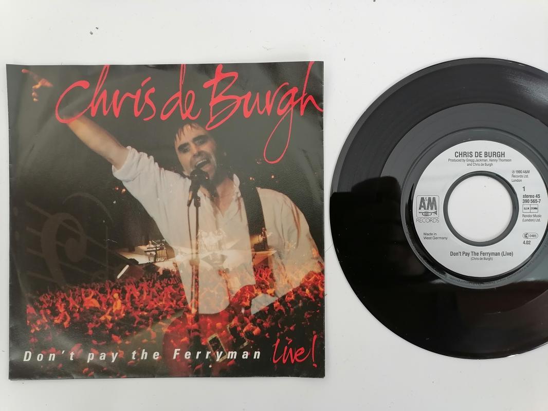 CHRIS DE BURGH - DON’T PAY THE FERRYMAN - 1990 ALMANYA BASIM 45 LİK PLAK