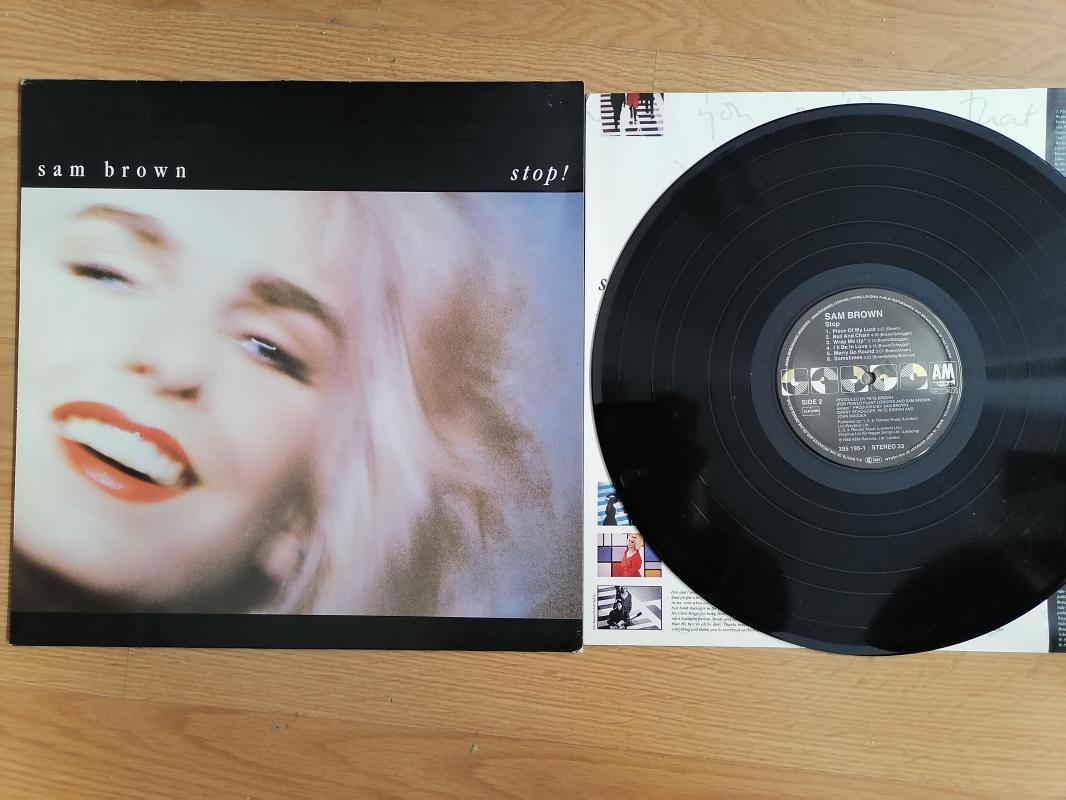 SAM BROWN - STOP! - 1988 ALMANYA BASIM - 33 LÜK LP PLAK