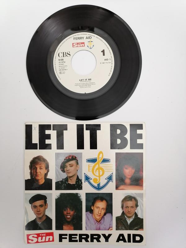 FERRY AID - LET IT BE  - 1987 HOLLANDA  BASIM 45 LİK PLAK