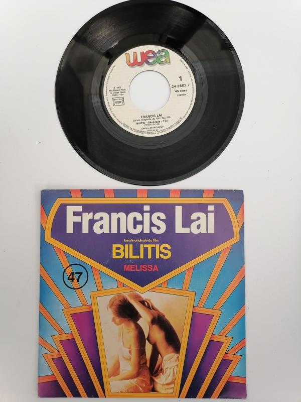 FRANCIS LAI - BILITIS / MELISSA  - 1983 FRANSA  BASIM 45 LİK PLAK