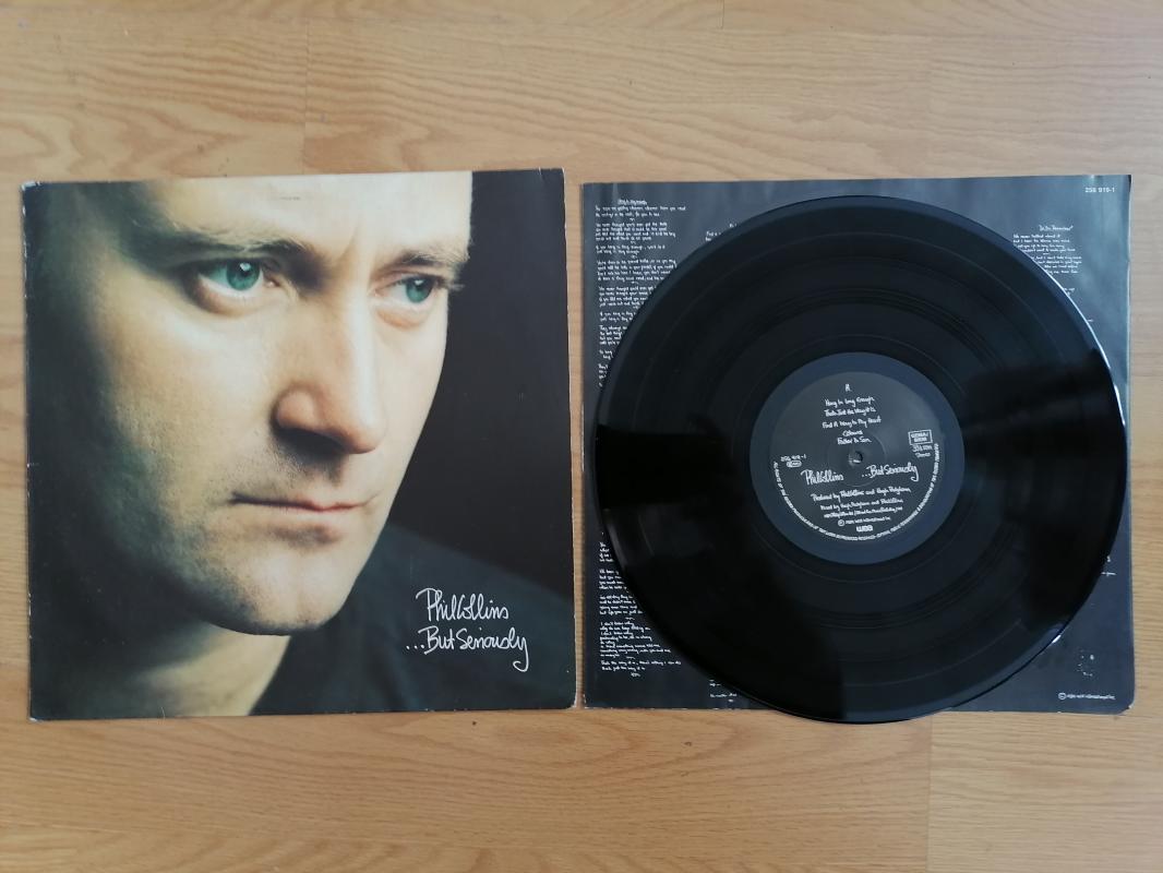 PHIL COLLINS - BUT SERIOUSLY - 1989 ALMANYA BASIM  LP ALBÜM PLAK