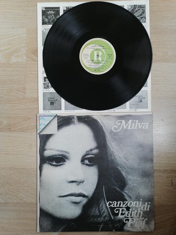 MILVA - CANZONI DI EDITH PIAF - 1970 İTALYA BASIM LP ALBÜM - 33 LÜK PLAK