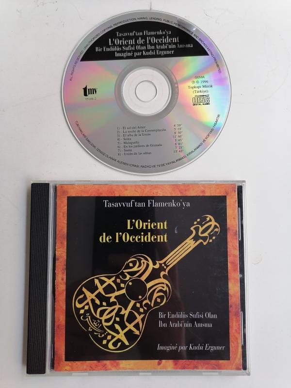 KUDSİ ERGÜNER - TASAVVUF’TAN FLAMENKO’YA - L’ORIENT DE L’OCCIDENT - 1995 TÜRKİYE  BASIM CD ALBÜM