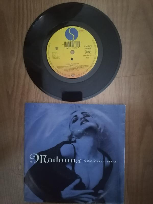 MADONNA - RESCUE ME - 1991 ALMANYA BASIM 45 LİK PLAK