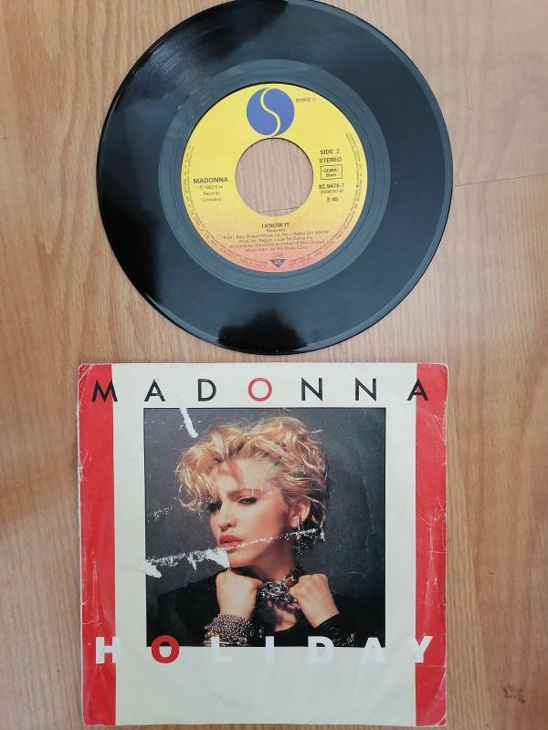 MADONNA - HOLIDAY / I KNOW IT  - 1983 ALMANYA BASIM 45 LİK PLAK