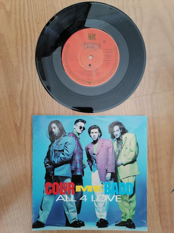 COLOR ME BADD - ALL FOR LOVE  1991 ALMANYA BASIM 45 LİK PLAK