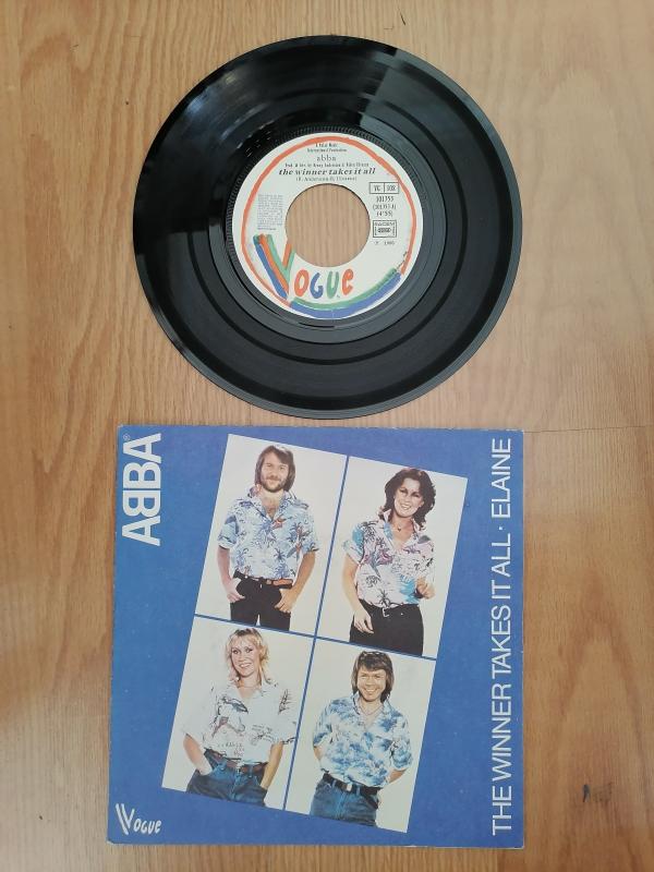 ABBA - WINNER TAKES IT ALL - 1980 FRANSA BASIM 45 LİK PLAK