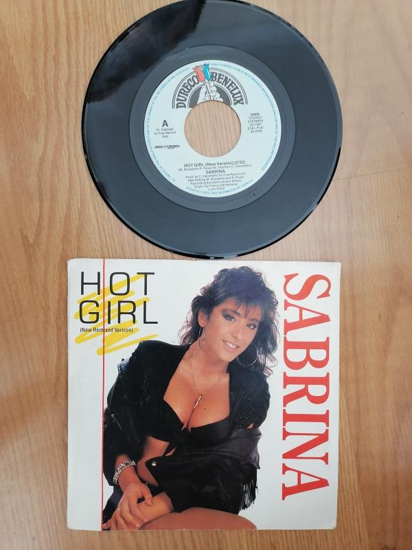 SABRINA - HOT GIRL  - 1987 HOLLANDA BASIM 45 LİK PLAK