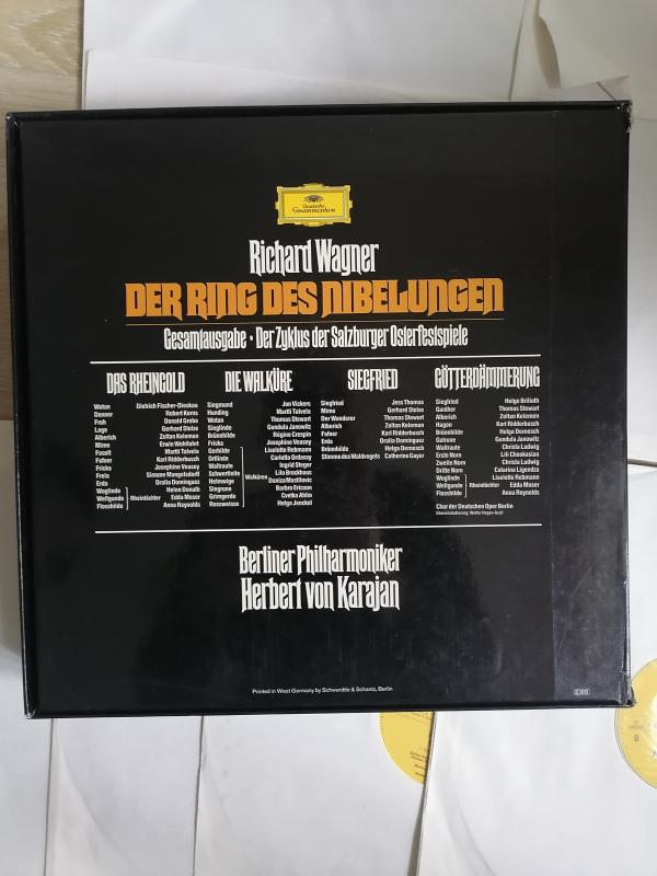 WAGNER- KARAJAN VE BERLİN FİLARMONİ - DER RING DES NIBELUNGEN-1972 ALMANYA BASIM 19 LP BOX SET