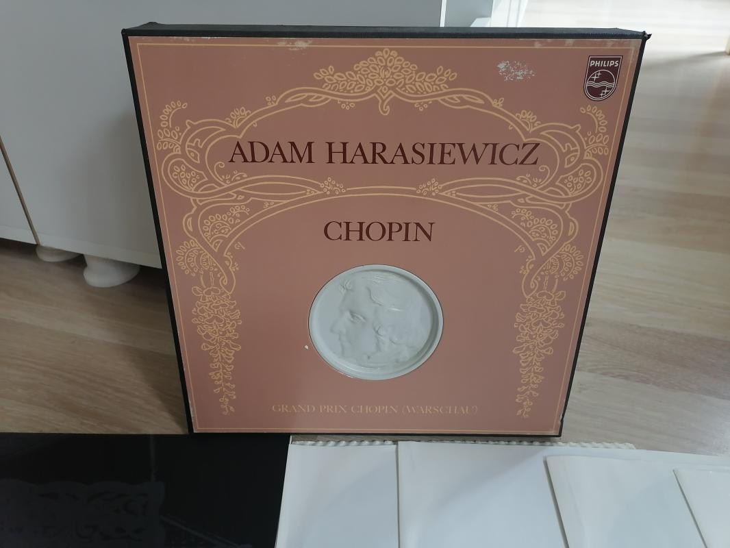 CHOPIN - ADAM HARASIEWICZ - 1972 HOLLANDA BASIM - 14 LP LİK BOX SET -  ÖZEL KUTU+ 12 SAYFA INSERT