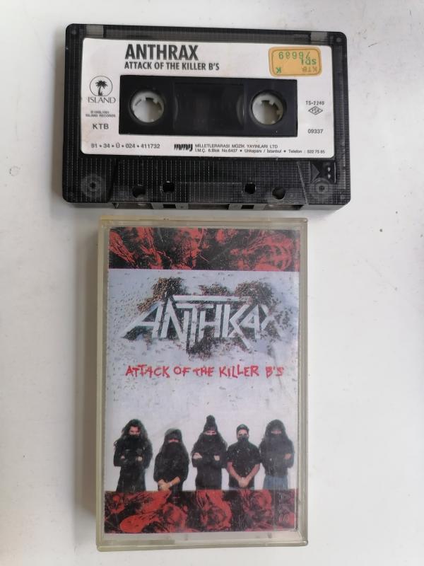 ANTHRAX - ATTACK OF THE KILLER B’S - 1991 TÜRKİYE BASIM - KASET ALBÜM