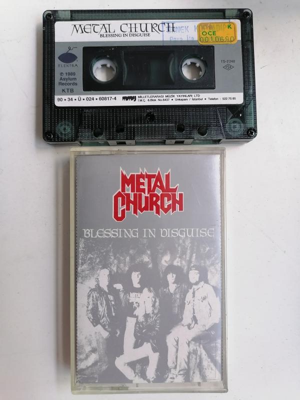 METAL CHURCH - BLESSING IN DISGUISE - 1990 TÜRKİYE  BASIM -  KASET ALBÜM