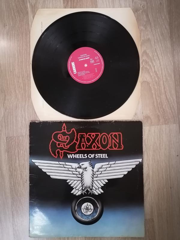 SAXON - WHEELS OF STEEL  - 1980 FRANSA BASIM LP ALBÜM