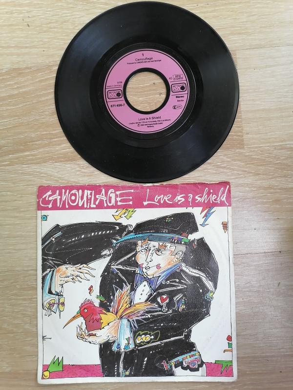 CAMOUFLAGE - LOVE IS A SHIELD - 1989 ALMANYA  BASIM 45 LİK PLAK