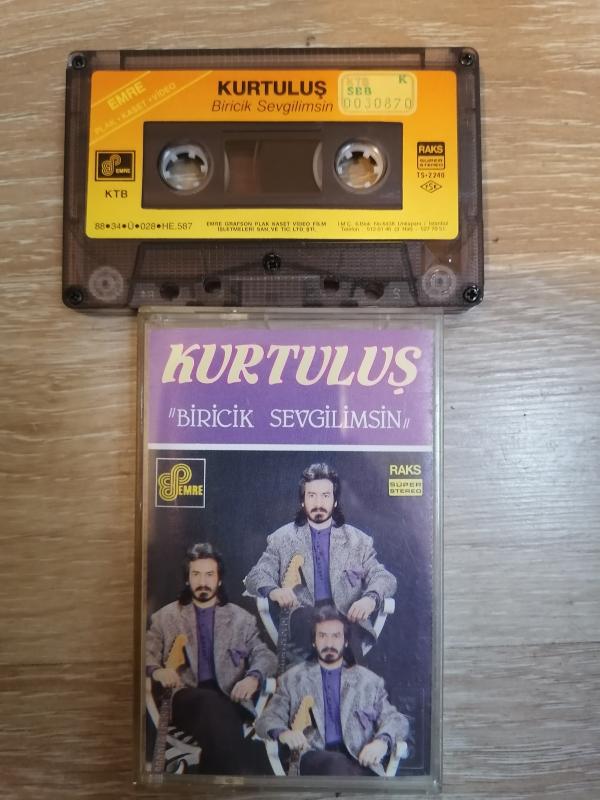 KURTULUŞ - BİRİCİK SEVGİLİMSİN - 1988 TÜRKİYE  BASIM -  KASET ALBÜM KAĞITLI İLK BASIM