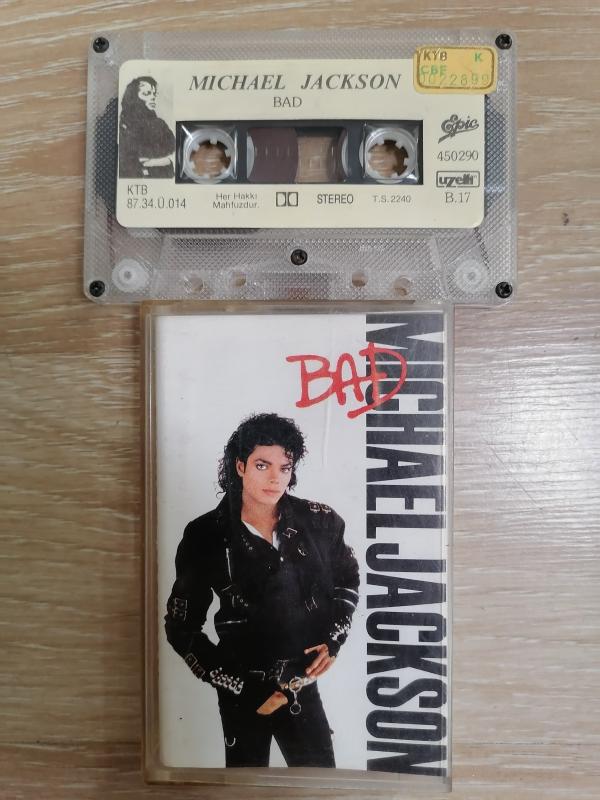 MICHAEL JACKSON - BAD - 1987 TÜRKİYE BASIM KASET - İLK BASIM KAĞITLI