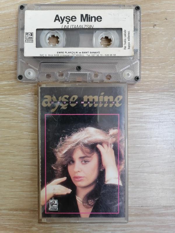 AYŞE MİNE  - UNUTAMAZSIN - 1985 TÜRKİYE  BASIM -  KASET ALBÜM KAĞITLI İLK BASIM