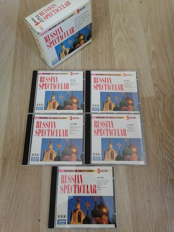 RUSSIAN SPECTACULAR - 5 CD SET - 1992 İngiltere Basım CD Albüm - Özel Kutusunda