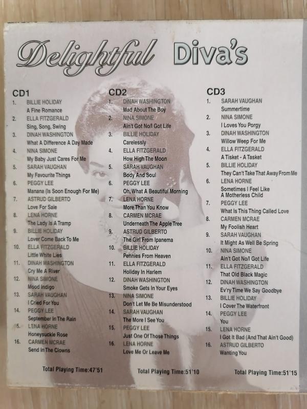 DELIGHTFUL DIVA’S - 3 CD SET  - 2003 İngiltere  Basım CD Seti - Özel Kutusunda