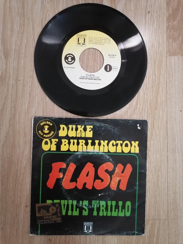 DUKE OF BURLINGTON - FLASH / DEVIL’S TRILLO  1978 BELÇİKA  BASIM 45’LİK  PLAK