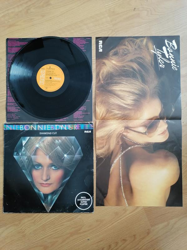 Bonnie Tyler – Diamond Cut- 1979 Almanya Basım Posterli LP Albüm - 33 lük Plak