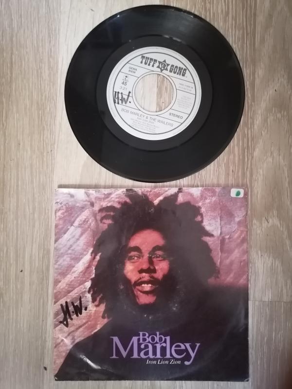 BOB MARLEY & THE WAILERS -  IRON LION ZION  1992  HOLLANDA BASIM 45 LİK PLAK