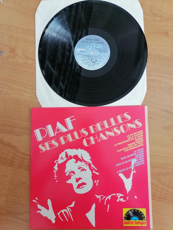 EDITH PIAF - SES PLUS BELLES CHANSONS - 1982 Fransa Basım 33 LÜK LP  PLAK