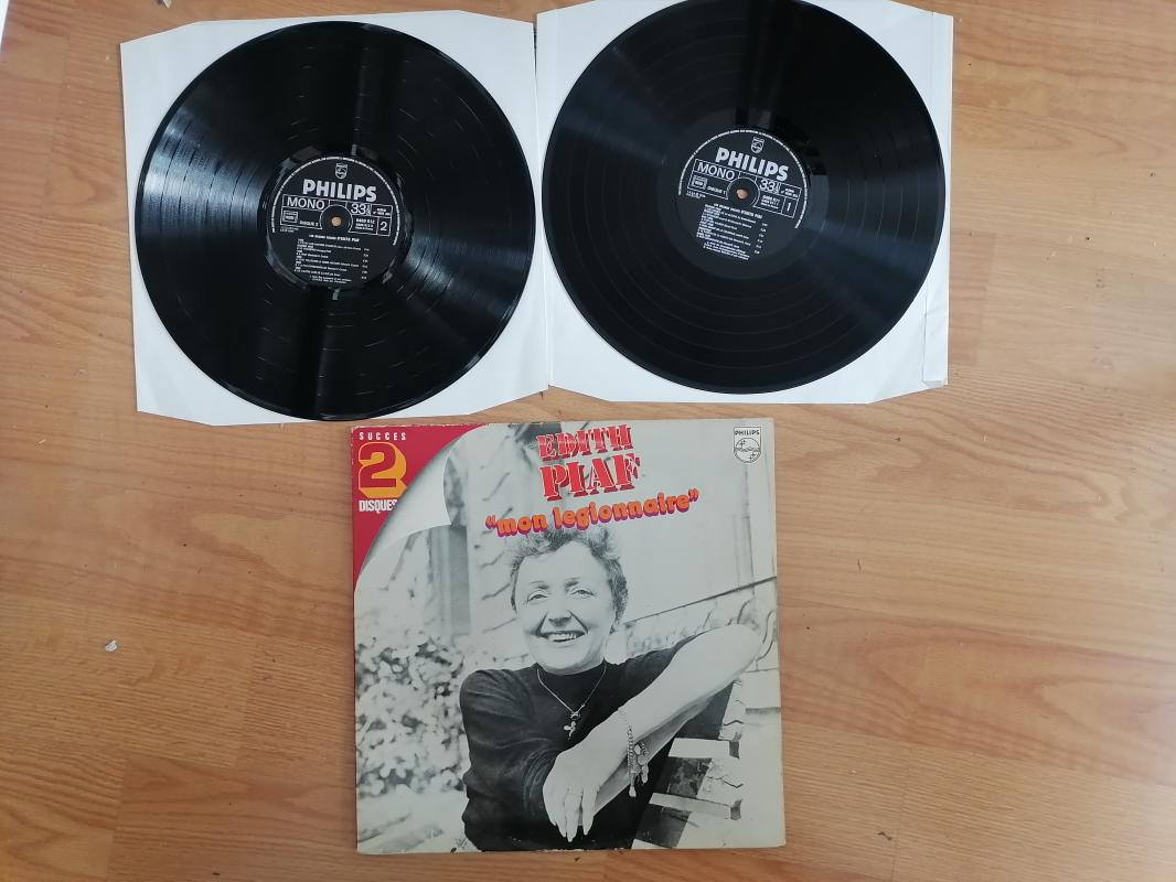 EDITH PIAF - Mon Legionaire - Fransa Dönem Basım Double LP  PLAK