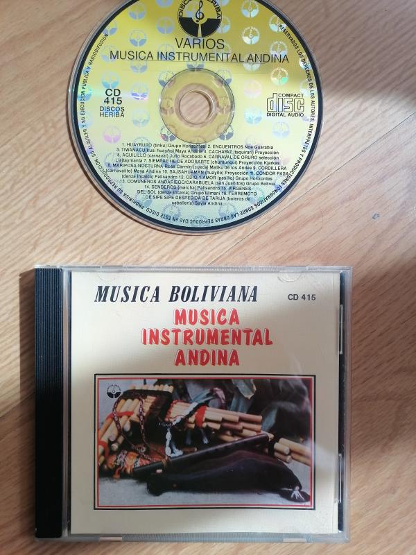 Musica Boliviana - Musica Instrumental Andina - 1994 Bolivia basım CD