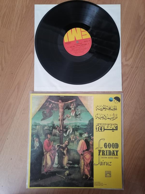 FAIRUZ  - GOOD FRIDAY / Eastern Sacred Songs- 1965 Lübnan Kayıt Yunanistan Basım LP Albüm