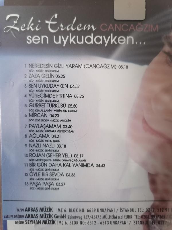 Zeki Erdem - ‎Sen Uykudayken CD Albüm