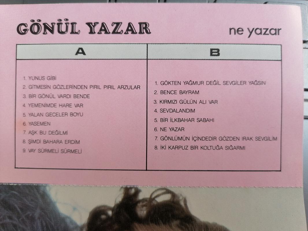 Gönül Yazar - Ne Yazar  - Dönem Türkiye Basım Kaset - Kağıtlı İlk Basım