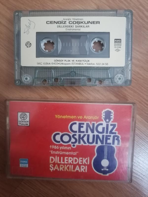 Cengiz Coşkuner - Dillerdeki Şarkıları ’Enstrümental’- 1986 Türkiye Basım Kaset - Kağıtlı İlk Basım