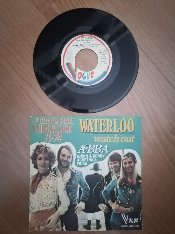 ABBA - WATERLOO  - 1974 FRANSA BASIM 45 LİK PLAK