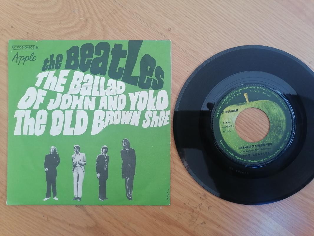 The Beatles – The Ballad Of John And Yoko / The Old Brown Shoe - 1969 Fransa Basım 45 lik Plak