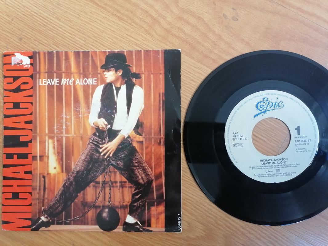 Michael Jackson - Leave Me Alone / Human Nature - 1989 Hollanda Basım 45 lik Plak