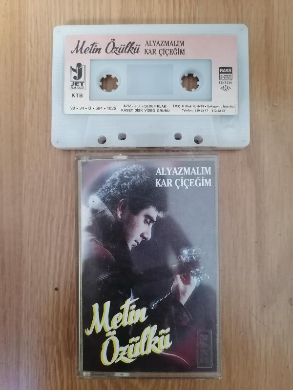 METİN ÖZÜLKÜ - Alyazmalım Kar Çiçeğim - 1990 Türkiye Basım Kaset Albüm