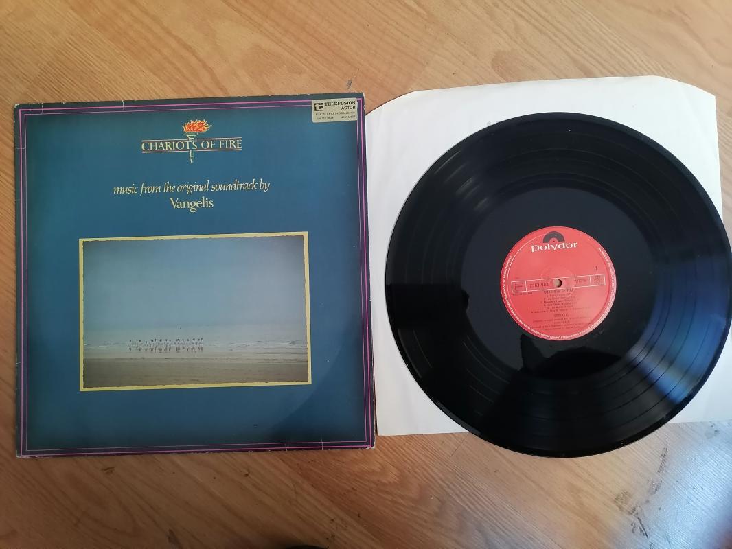 VANGELIS - CHARIOTS OF FIRE SOUNDTRACK - 1981 HOLLANDA BASIM 33 LÜK LP ALBÜM PLAK 