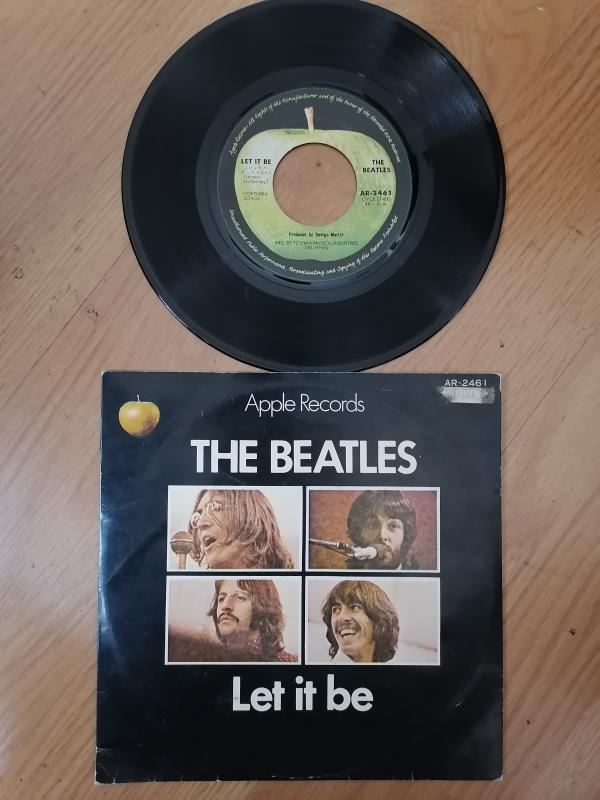 BEATLES - LET IT BE - 1970 JAPONYA  BASIM 45 LİK PLAK