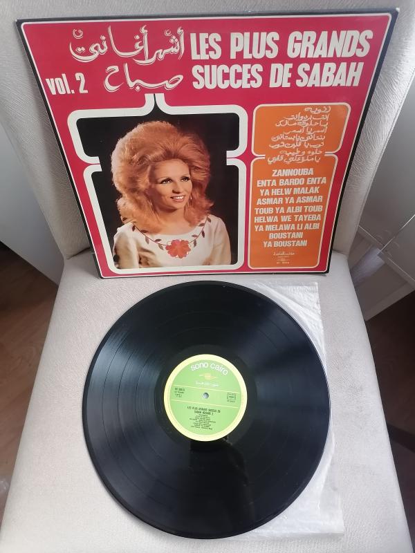 Sabah ‎– Les Plus Grands Succes De Sabah Vol. 2 - 1975 Fransa Basım Albüm - 33 lük LP Plak