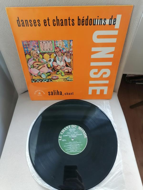 SALIHA - Danse Et Chants Bédouins De Tunisie- 1960 Fransa Basım LP Albüm 33 lük  Plak