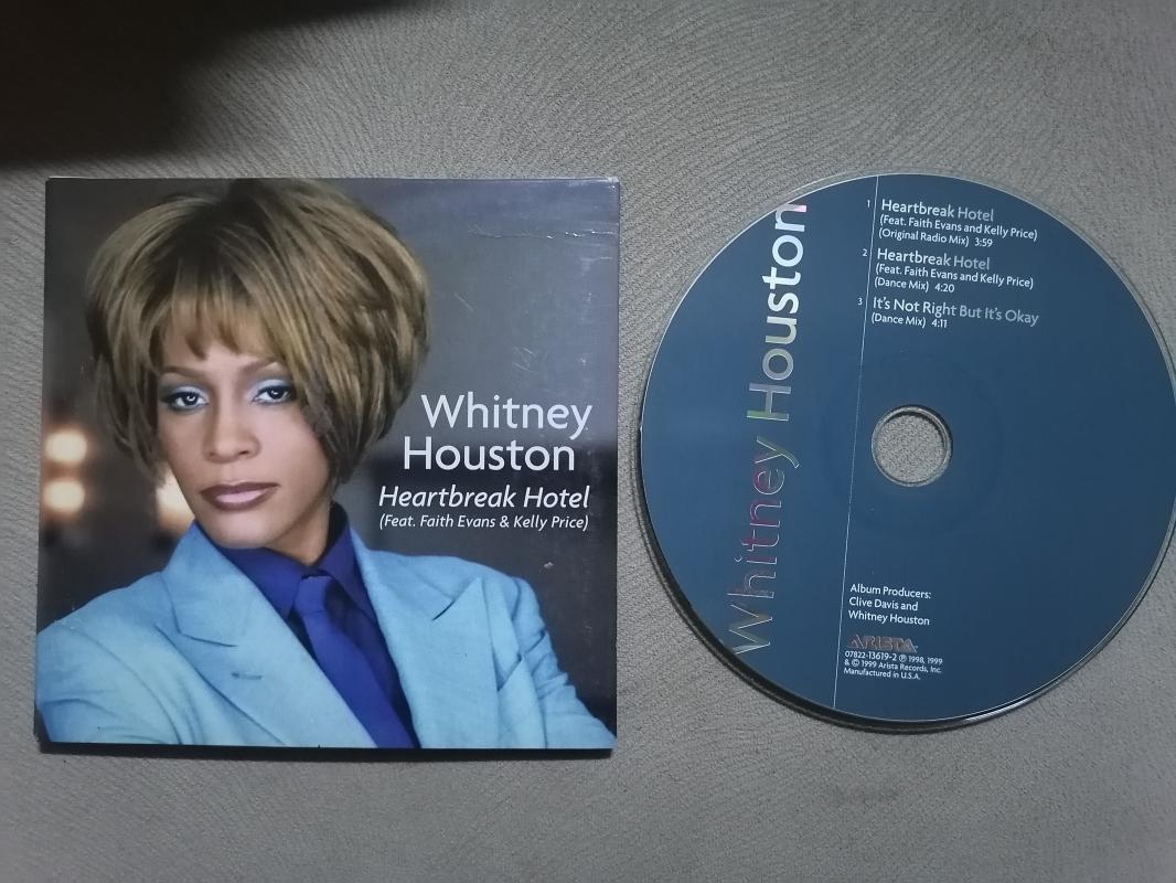 WHITNEY HOUSTON - Heartbreak Hotel / It’s not Right But It’s Okey - 1999 USA Basım Single CD