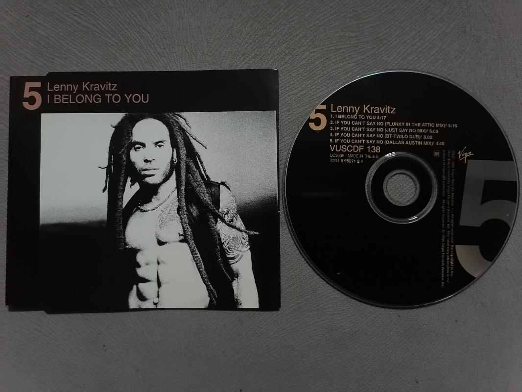 LENNY KRAVITZ - I Belong To You / If You Can’t Say No - 1998 Avrupa Basım Maxi Single CD