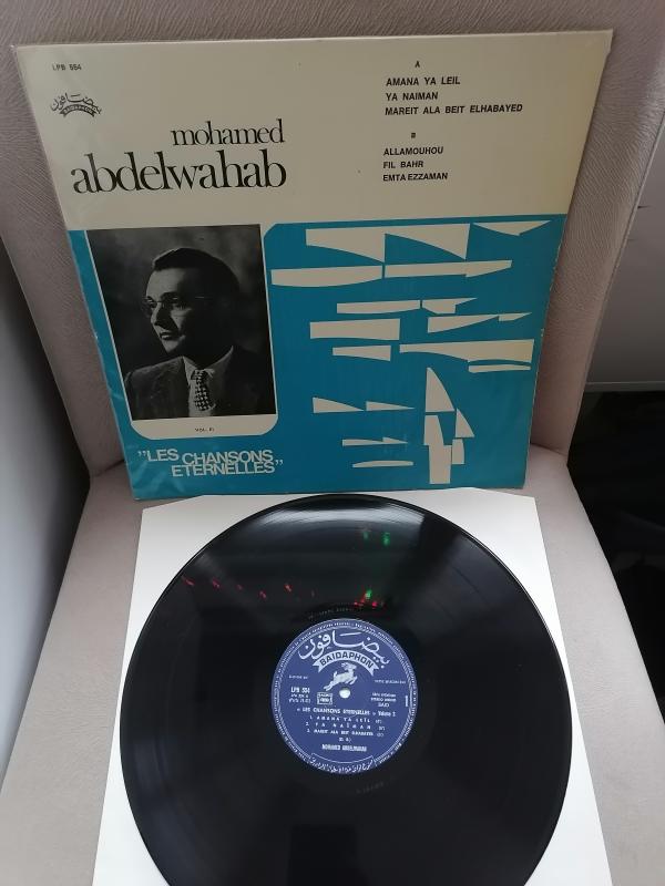 Mohamed Abdel Wahab ‎–Les Chansons Eternelles Vol. III - Fransa Dönem Basım Albüm - 33 lük LP Plak