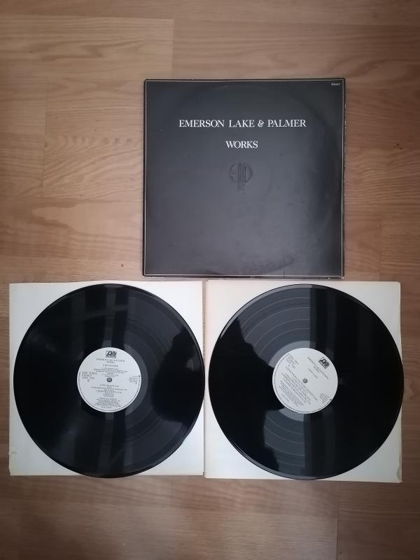 EMERSON LAKE & PALMER  - WORKS - 2 LP - 1977 USA  BASIM ALBÜM - DOUBLE 33 LÜK LP  PLAK